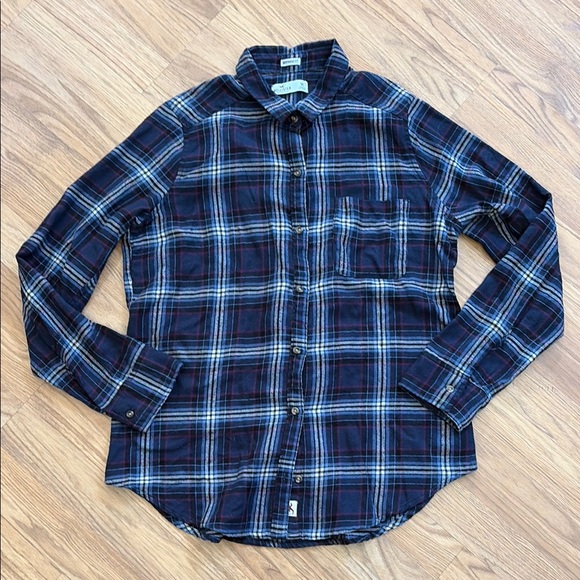 Hollister Tops - Hollister Flannel Shirt Plaid Button-Down Shirt Size Medium